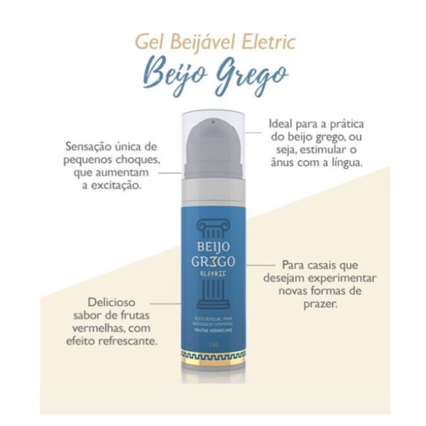 Gel Beijável Eletric Beijo Grego - 15g - Image 3