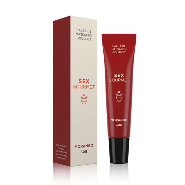 Gel Comestível Sex Gourmet Sabor Morango - 30 g