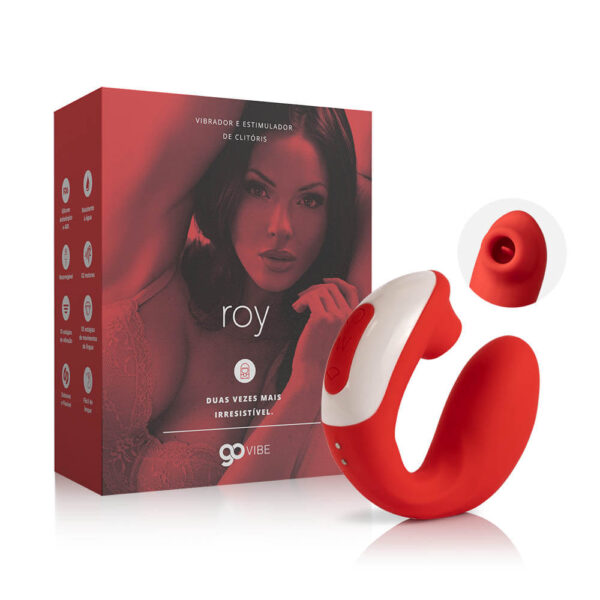 Vibrador e Estimulador de Clitóris Recarregável Go Vibe Roy - Image 3