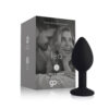 Plug Anal em Silicone Go Play Leo Pequeno Preto - 7,3 cm x 2,9 cm