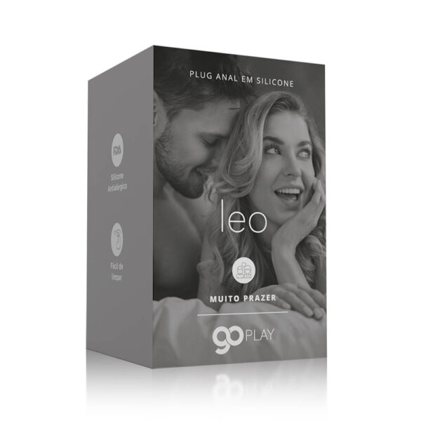 Plug Anal em Silicone Go Play Leo Pequeno Preto - 7,3 cm x 2,9 cm - Image 6
