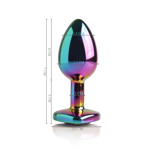 Plug Anal Metal Go Play Luc Furta-Cor - 7 cm x 2,5 cm - Image 4