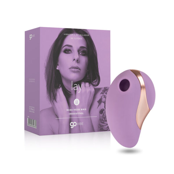 Vibrador e Estimulador de Clitóris Recarregável Go Vibe Lay