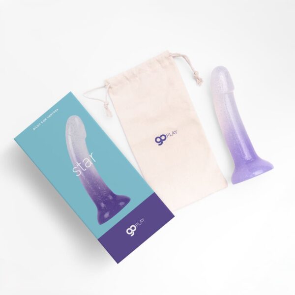 Dildo com ventosa Go Play Star Violet - Image 4